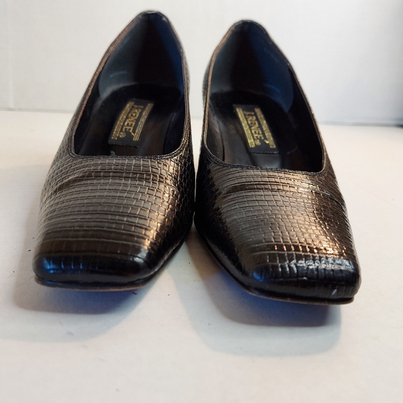 J. Renee Beam Black Lizard Heels - Picture 5 of 15